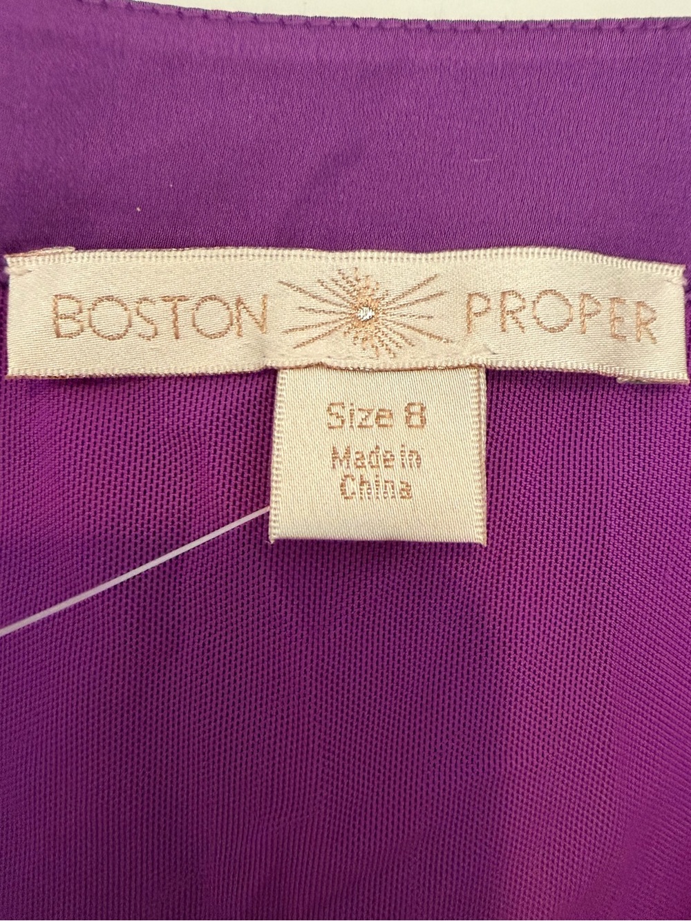 Boston Proper Purple Sleeveless V-Neck Women's Top - Picture 6 of 8